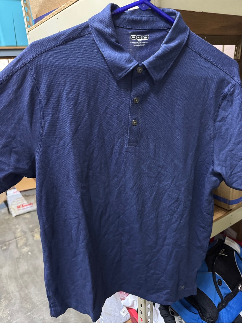 OGIO Men's Navy Blue Short-Sleeve Polo